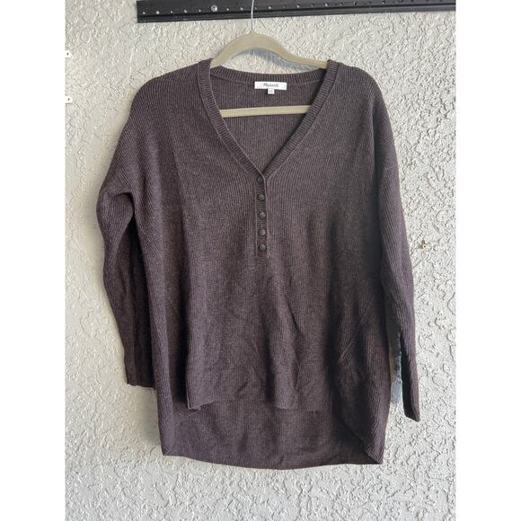 Madewell size XXS oversized  brown lightweight sweater - Picture 1 of 3